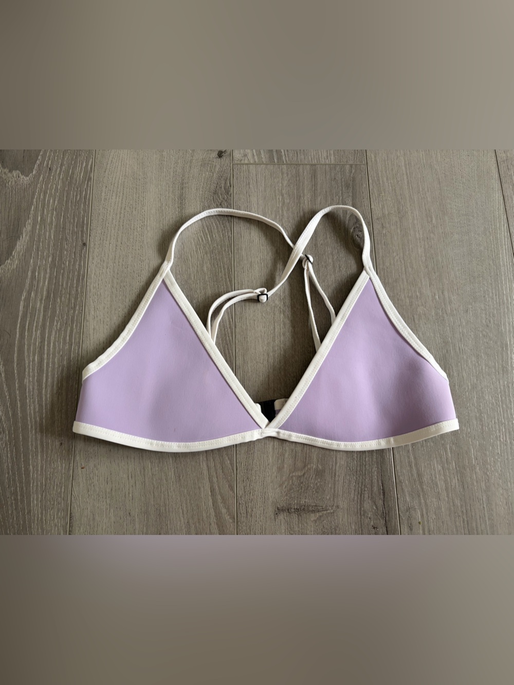 Hoaka Swim Bikini Top - Neoprene - Lilac size Medium